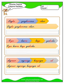 y sesi Grubu Çalışma Sayfaları